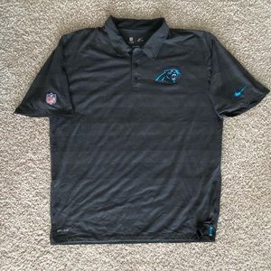 Carolina Panthers Nike Dri-Fit Black Polo Shirt XL